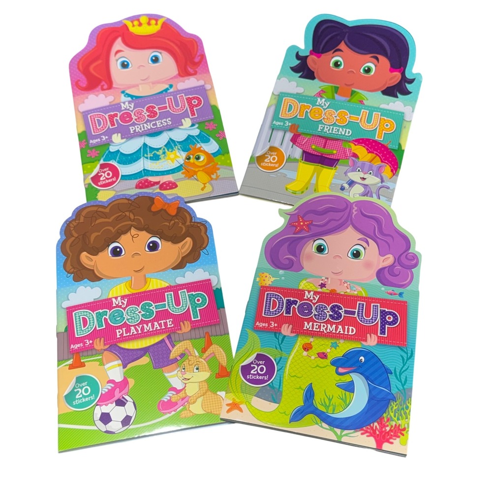 My Dress-Up Sticker Activity Books 4 Pack Multicolor Ages 3+ Never Used